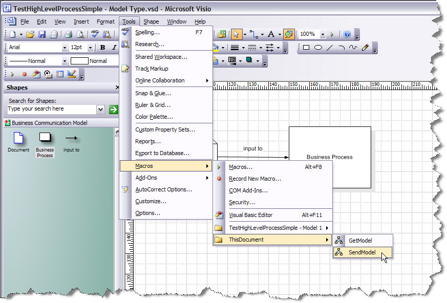 Visio-SendModelType Visio-SendModelType